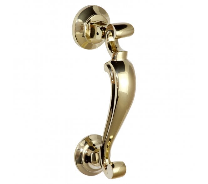 Prima Doctors Door Knocker - 190mm x 49mm - Polished Brass