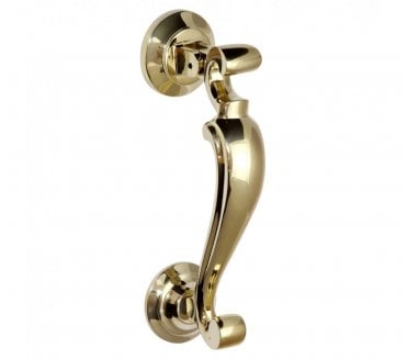 Prima Doctors Door Knocker - 190mm x 49mm - Polished Brass