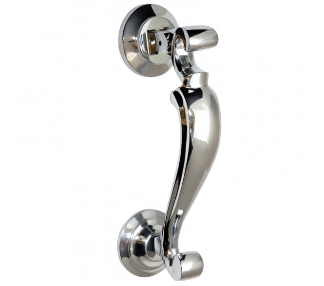 Prima Doctors Door Knocker - 190mm x 49mm - Polished Chrome
