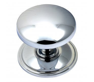 Prima Dome Centre Door Knob - Polished Chrome