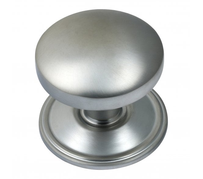 Prima Dome Centre Door Knob - Satin Chrome