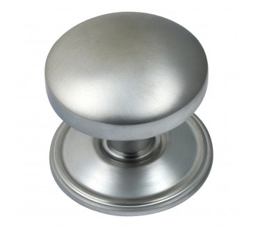 Prima Dome Centre Door Knob - Satin Chrome