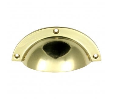 Prima Drawer Cup Pull - Polished Brass