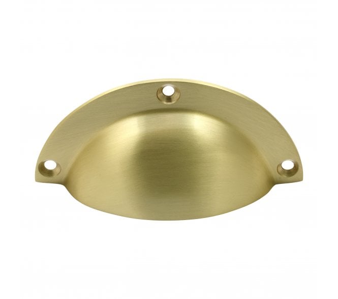 Prima Drawer Cup Pull - Satin Brass