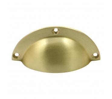 Prima Drawer Cup Pull - Satin Brass
