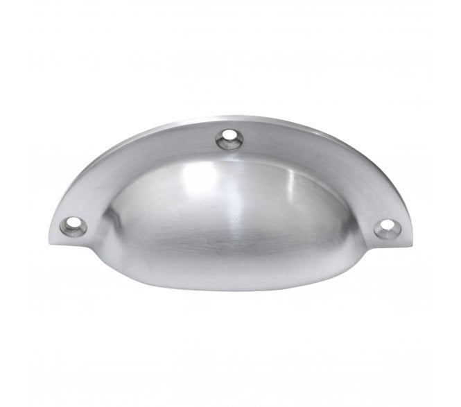 Prima Drawer Cup Pull - Satin Chrome