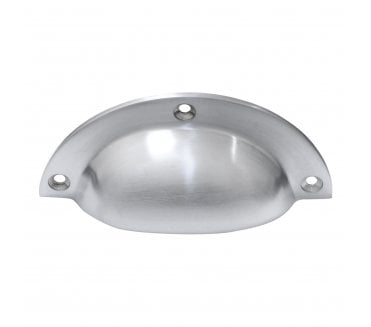 Prima Drawer Cup Pull - Satin Chrome