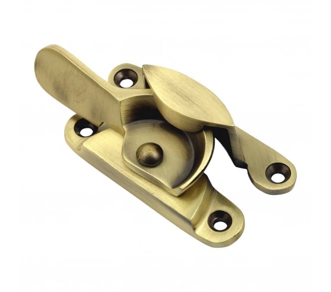 Prima Fitch Sash Window Fastener - Antique Brass