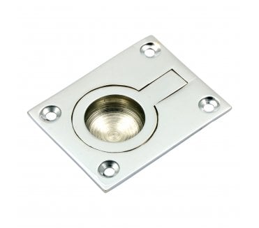 Prima Flush Ring Pull - Polished Chrome