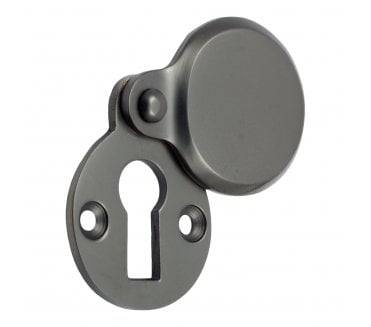 Prima Heavy Covered Standard Keyhole Escutcheon - Dark Bronze