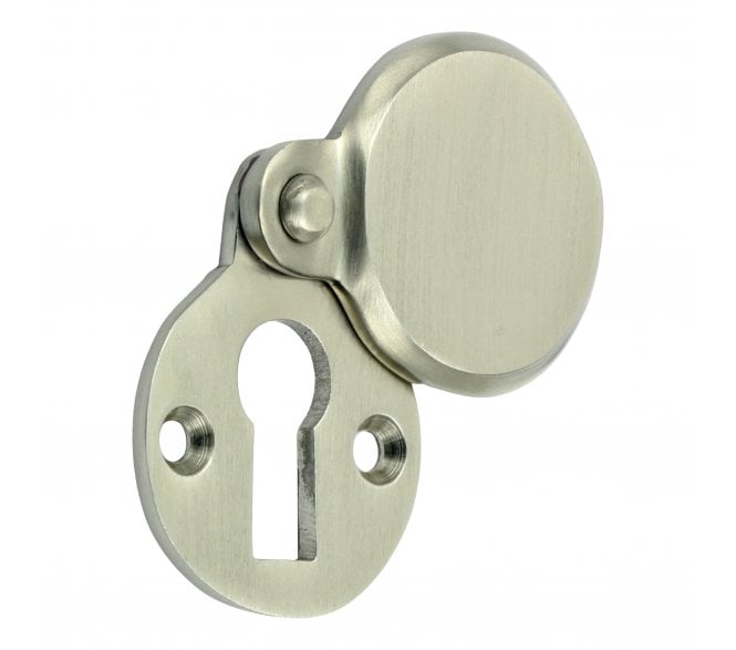 Prima Heavy Covered Standard Keyhole Escutcheon - Satin Nickel