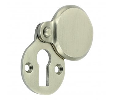 Prima Heavy Covered Standard Keyhole Escutcheon - Satin Nickel