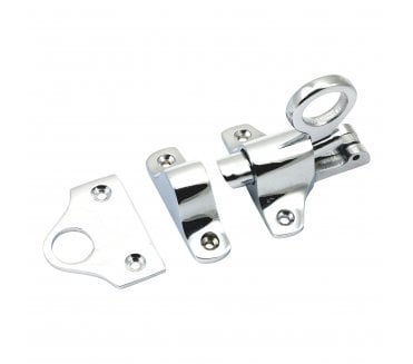 Prima Heavy Duty Fanlight Catch - Polished Chrome
