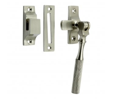 Prima Knurled End Casement Fastener - Satin Nickel
