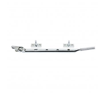 Prima Knurled End Casement Window Stay - Polished Chrome