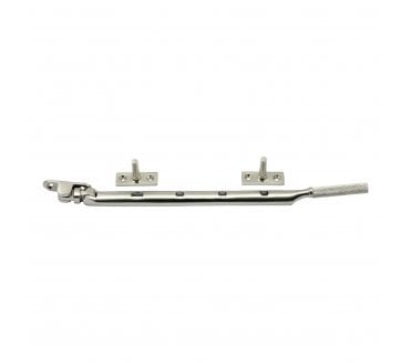 Prima Knurled End Casement Window Stay - Satin Nickel