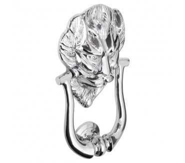 Prima Lion Head Door Knocker - Polished Chrome