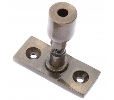 Prima Locking Casement Stays Pin - 40mm x 16mm - Antique Brass