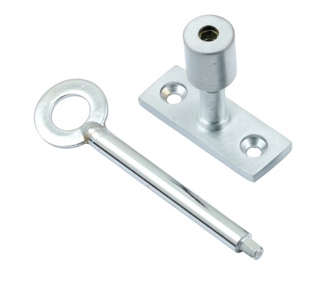 Prima Locking Casement Stays Pin - 40mm x 16mm - Satin Chrome