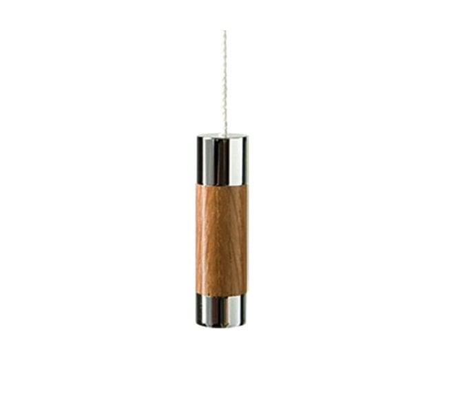 Prima M696C Light Cord Pull - Polished Chrome/Oak