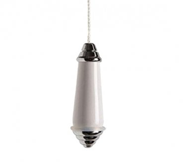 Prima M6990C Light Cord Pull - Polished Chrome/White Ceramic