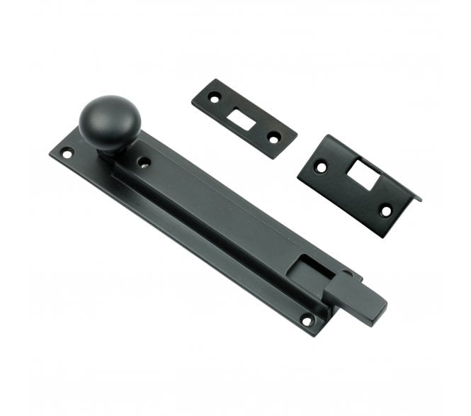 Prima MB2000 Cranked Locking Door Bolt - Matt Black