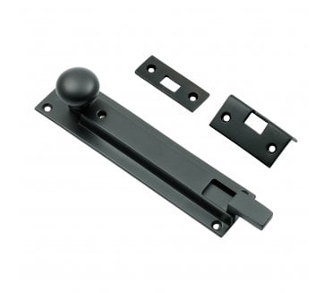 Prima MB2000 Cranked Locking Door Bolt - Matt Black