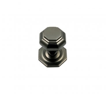 Prima Octagonal Centre Door Knob - Dark Bronze