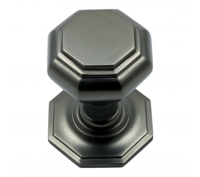 Prima Octagonal Centre Door Knob - Dark Bronze