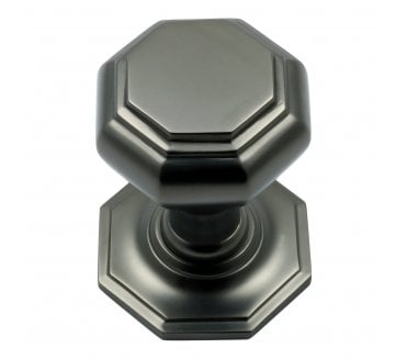 Prima Octagonal Centre Door Knob - Dark Bronze