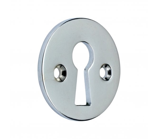 Prima Open Standard Keyhole Escutcheon - Polished Chrome