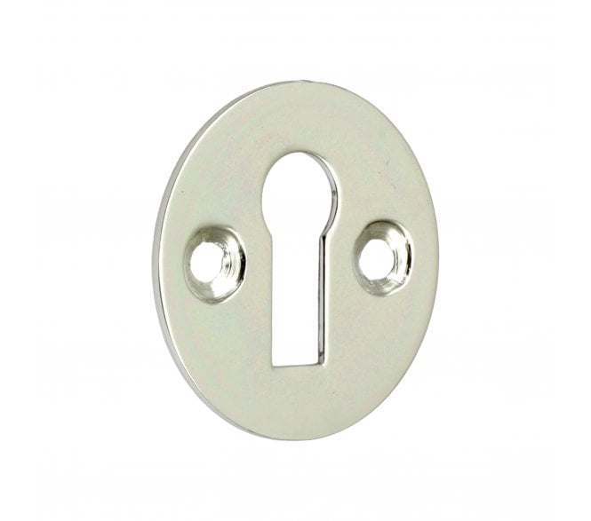 Prima Open Standard Keyhole Escutcheon - Polished Nickel