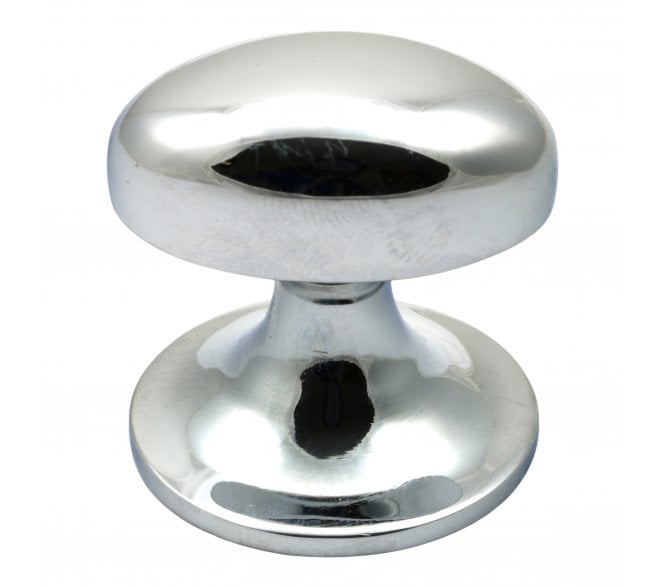 Prima Oval Cabinet Knob - 32mm - Polished Chrome