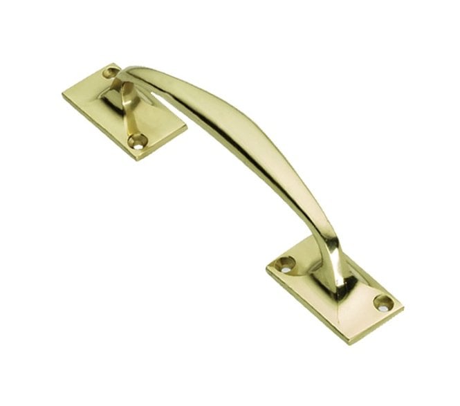 Prima PB609 Offset Pull Handles - Polished Brass