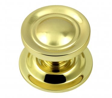 Prima PB669 Victorian Large Centre Door Knob - Polished Brass