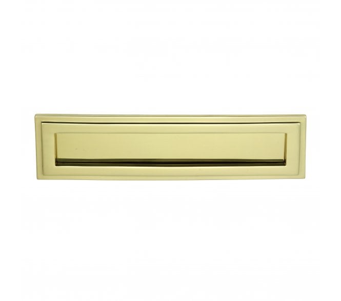 Prima PB686 Tudor Letter Plate - 310X90mm - Polished Brass