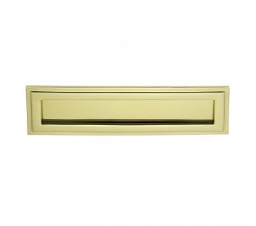 Prima PB686 Tudor Letter Plate - 310X90mm - Polished Brass