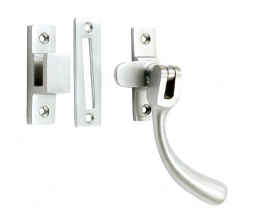 Prima Pear Drop Casement Window Fastener - Satin Chrome