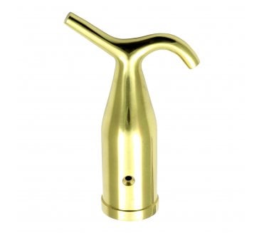 Prima Pole Hook - 113mm x 73mm - Polished Brass