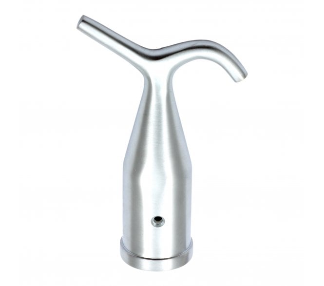 Prima Pole Hook - 113mm x 73mm - Satin Chrome