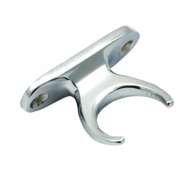 Prima Pole Hook Holder - 48mm x 18mm - Polished Chrome