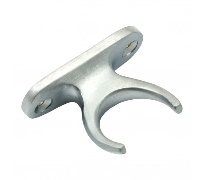 Prima Pole Hook Holder - 48mm x 18mm - Satin Chrome