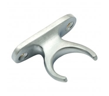 Prima Pole Hook Holder - 48mm x 18mm - Satin Chrome