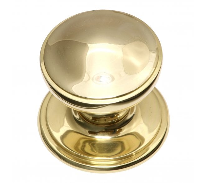 Prima Princess Centre Door Knob - Unlacquered Brass