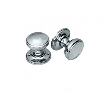 Prima Princess Mortice Knobs - Polished Chrome