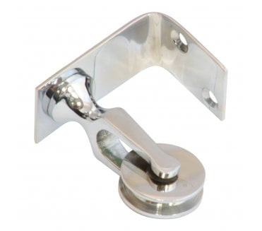 Prima Pulley on Angle Plate - Polished Chrome