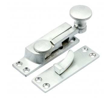 Prima Quadrant Sash Window Fastener - Satin Chrome