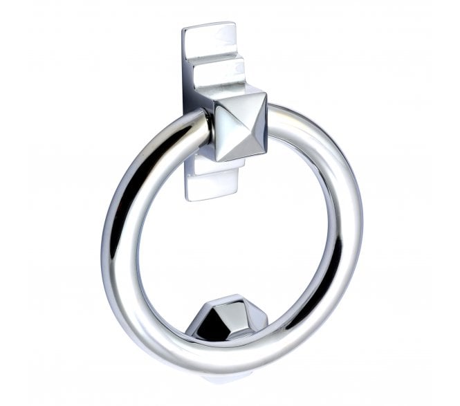 Prima Ring Door Knocker - Polished Chrome