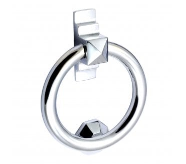 Prima Ring Door Knocker - Polished Chrome