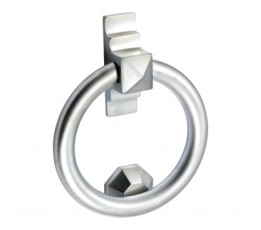 Prima Ring Door Knocker - Satin Chrome